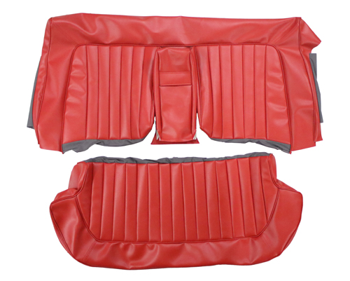 Cover Rear seat Amazon 4d 1962 US red in the group Volvo / Amazon / Interior / Upholstery 120/130 / Upholstery Amazon code 152-229 1962-63 at VP Autoparts AB (690838-39)