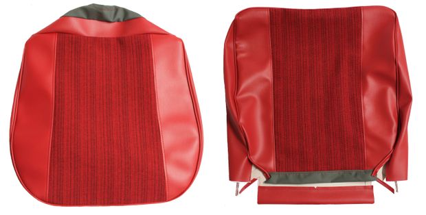 Cover Front seat Amazon 62-63 red in the group Volvo / Amazon / Interior / Upholstery 120/130 / Upholstery Amazon code 409-236 1962-63 at VP Autoparts AB (690852-53)