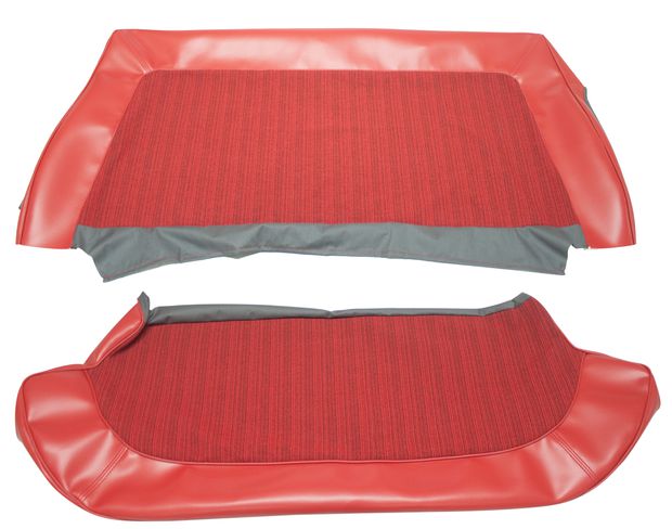 Cover Rear seat 120 4d 1962 red in the group Volvo / Amazon / Interior / Upholstery 120/130 / Upholstery Amazon code 150-227 1962-63 at VP Autoparts AB (690854-55)