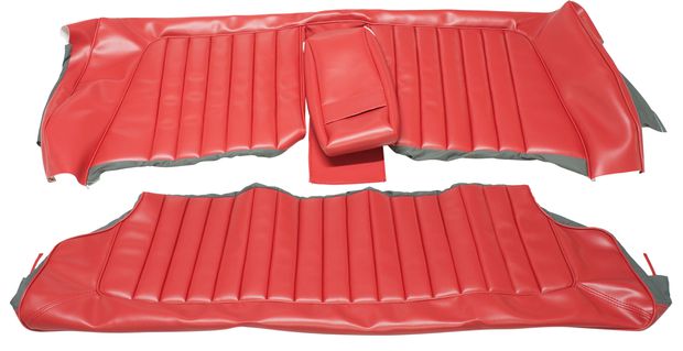 Cover Rear seat 130 1962 US red in the group Volvo / Amazon / Interior / Upholstery 120/130 / Upholstery Amazon code 407-234 1962-63 at VP Autoparts AB (690882-08)