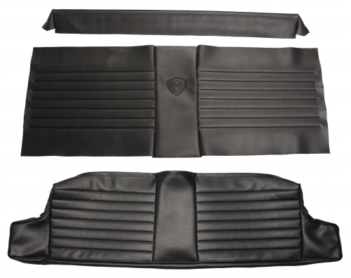 Cover Rear seat 1800S/E 64-71 black in the group Volvo / P1800 / Interior / Upholstery 1800E / Upholstery code 344-769 1970-71 at VP Autoparts AB (691054-72)