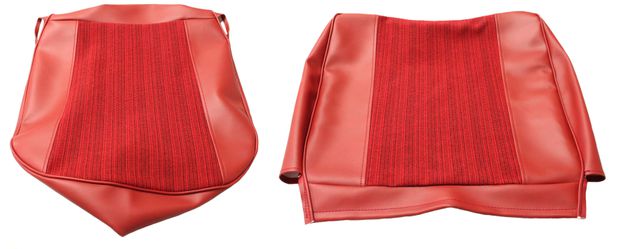 Cover Front seat 544 6364 red in the group Volvo / PV/Duett / Interior / Upholstery 544 / Upholstery 544 code 50-240 1963-64 at VP Autoparts AB (691188-89)