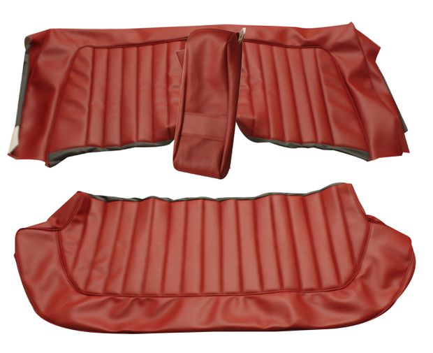 Cover Rear seat Amazon 4d 1964 US red in the group Volvo / Amazon / Interior / Upholstery 120/130 / Upholstery Amazon code 162-253 1963-64 at VP Autoparts AB (691204-05)