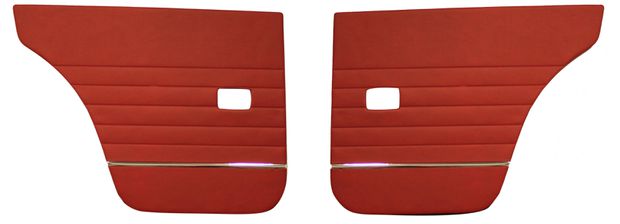 Door panel 120 4d/122 Wagon 1964 red LHR in the group Volvo / Amazon / Interior / Upholstery 220 / Upholstery Amazon code 508-255 1964 at VP Autoparts AB (691220-21)