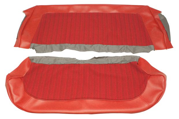 Cover Rear seat 120 4d 1964 red in the group Volvo / Amazon / Interior / Upholstery 120/130 / Upholstery Amazon code 159-251 1963-64 at VP Autoparts AB (691240-41)