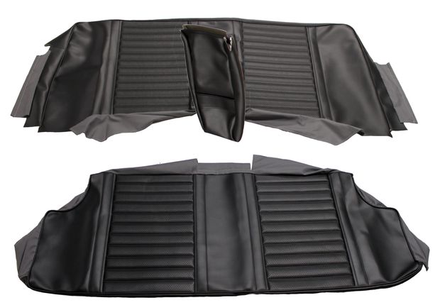 Cover Rear seat 130 2d 65-68 black in the group Volvo / Amazon / Interior / Upholstery 120/130 / Upholstery Amazon code 428-584 1967-68 at VP Autoparts AB (691472-73)