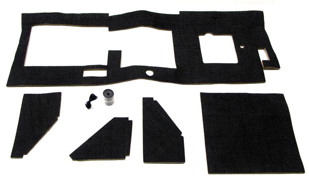 Carpet Firewall 1800 61-73 black in the group Volvo / P1800 / Interior / Mats/carpets / Carpets and accessories 1800ES at VP Autoparts AB (691587)