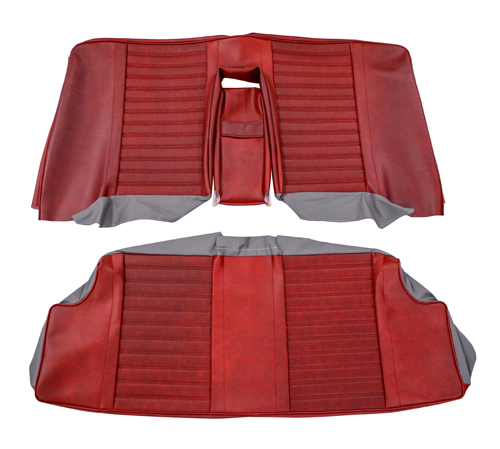 Cover Rear seat 130 2d 65-66 red in the group Volvo / Amazon / Interior / Upholstery 120/130 / Upholstery Amazon code 420-532 1966 at VP Autoparts AB (691772-73)