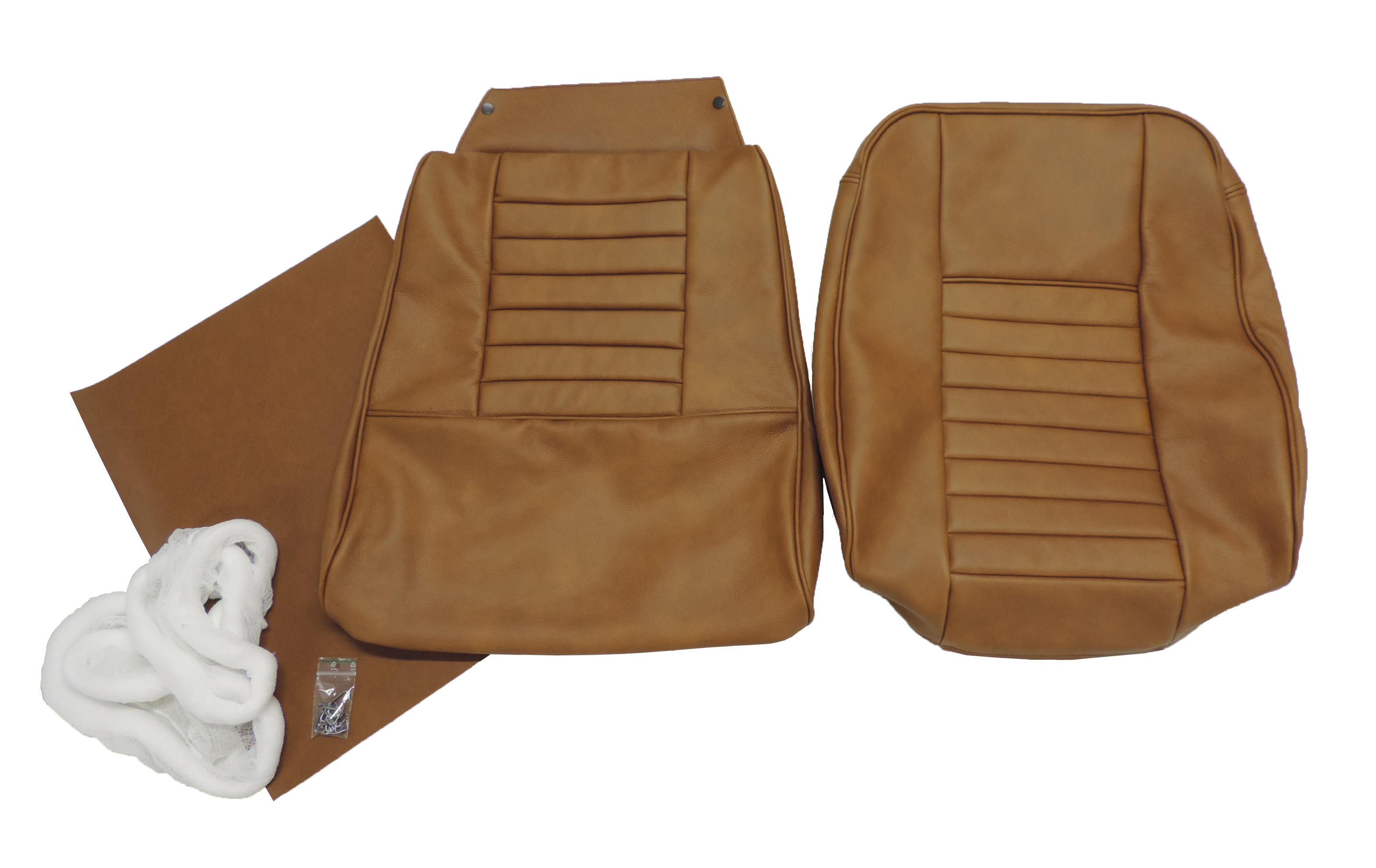 Cover Front seat 1800S 64-69 brown in the group Volvo / P1800 / Interior / Upholstery 1800S / Upholstery code 320-558 1964-69 at VP Autoparts AB (692171-72)