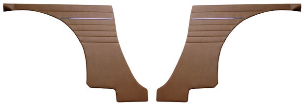 Panel Rear side 1800S 64-69 brown pair in the group Volvo / P1800 / Interior / Upholstery 1800S / Upholstery code 320-558 1964-69 at VP Autoparts AB (692182-83)