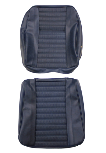 Front seat upholstery set 120 1968 blue in the group Volvo / Amazon / Interior / Upholstery 220 / Upholstery Amazon code 521-576 1968 at VP Autoparts AB (692570-71)