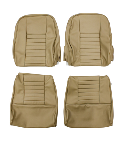Front seat upholstery 1800 beige/brown in the group Volvo / P1800 / Interior / Upholstery 1800E / Upholstery code 331-629 1970-71 at VP Autoparts AB (693244-SET)