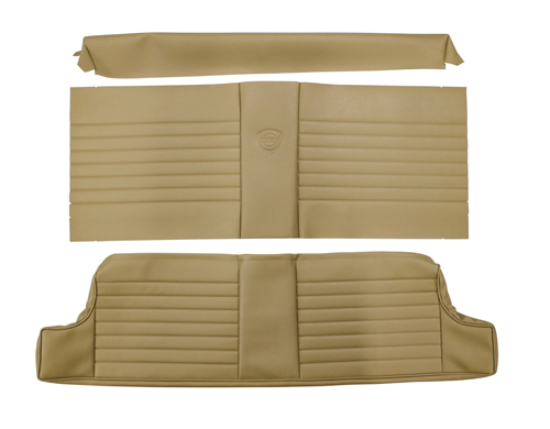 Rear seat upholstery 1800 beige/brown in the group Volvo / P1800 / Interior / Upholstery 1800E / Upholstery code 331-629 1970-71 at VP Autoparts AB (693253-SET)