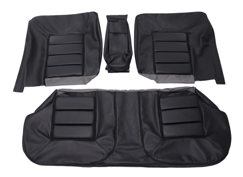 Cover Rear seat 164 67-71 black ch-22322 in the group Volvo / 140/164 / Interior / Upholstery 164 / Upholstery 164 code 969- black leather at VP Autoparts AB (693601-03)