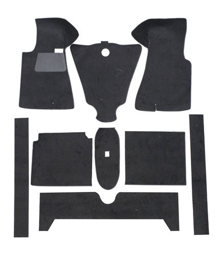 Carpet kit Volvo 140 -71 black in the group  at VP Autoparts AB (693920)