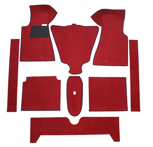 Mattsats 140 -71 med rattvxel. Rd textil i gruppen Volvo / 140/164 / Inredning / Mattor / Mattor och tillbehr 140 hos VP Autoparts AB (693921AT)