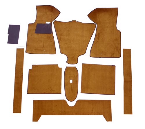 Mattsats 140 -71 med rattvxel. Brun textil i gruppen Volvo / 140/164 / Inredning / Mattor / Mattor och tillbehr 140 hos VP Autoparts AB (693923AT)