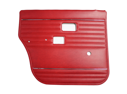 Door panel 144/145 1971 red LHR in the group Volvo / 140/164 / Interior / Upholstery 144 / Upholstery 144 code 759-719/767-724 red at VP Autoparts AB (694528)