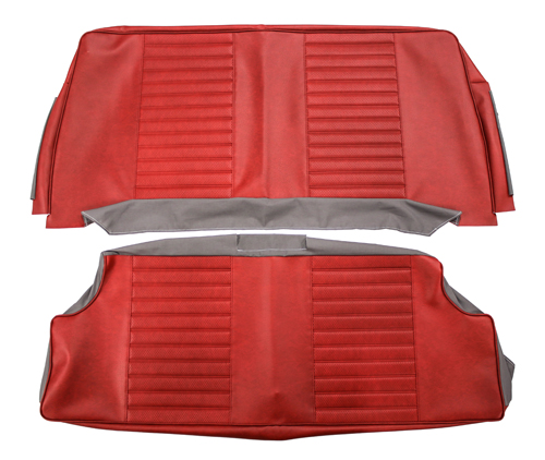 Cover rear seat 120 2d 1970 red in the group Volvo / Amazon / Interior / Upholstery 120/130 / Upholstery Amazon code 434-636 1970 at VP Autoparts AB (695090-91)