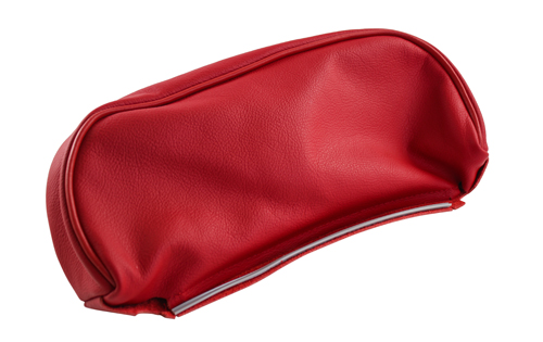 Cover Head rest 1800S 64-70 red leather in the group Volvo / P1800 / Interior / Upholstery 1800E / Upholstery code 327-625 1970 at VP Autoparts AB (695191L)