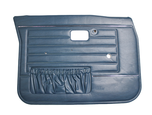 Door panel 144/145 1972 blue LHF in the group Volvo / 140/164 / Interior / Upholstery 144 / Upholstery 144 code 775-785/780-789 blue at VP Autoparts AB (695619)