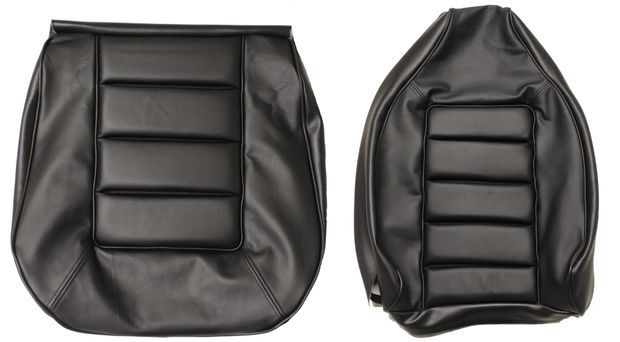 Cover Front seat 1800E/ES 72-73 black in the group Volvo / P1800 / Interior / Upholstery 1800ES / Upholstery code 454-882 1973 at VP Autoparts AB (695713-14)