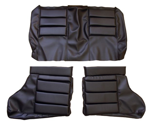 Cover Rear seat 1800E/ES 72-73 black LH in the group Volvo / P1800 / Interior / Upholstery 1800ES / Upholstery code 454-882 1973 at VP Autoparts AB (695717-21)