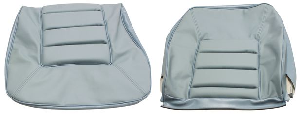 Cover Front seat 164 72-74 light blue in the group Volvo / 140/164 / Interior / Upholstery 164 / Upholstery 164 code 966- light blue leather at VP Autoparts AB (695944-45)