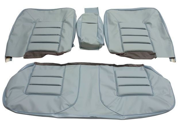 Cover Rear seat 164 72-74 light blue LH in the group Volvo / 140/164 / Interior / Upholstery 164 / Upholstery 164 code 966- light blue leather at VP Autoparts AB (695946-48)