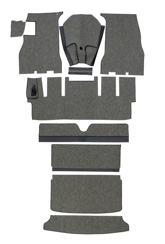 Carpet kit Volvo 1800S grey textile in the group  at VP Autoparts AB (696009)