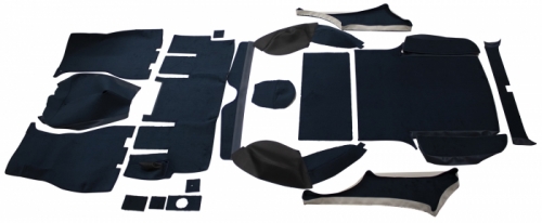 Carpet kit Volvo 1800ES blue/black in the group  at VP Autoparts AB (696016-08)