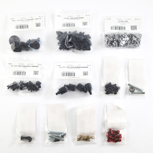 Fastener Kit Fold Down Seat Mustang 70 in the group Ford/Mercury / Ford Mustang 65-73 / Interior / Seats rear / Rear seat hardware at VP Autoparts AB (70Z-FDS)