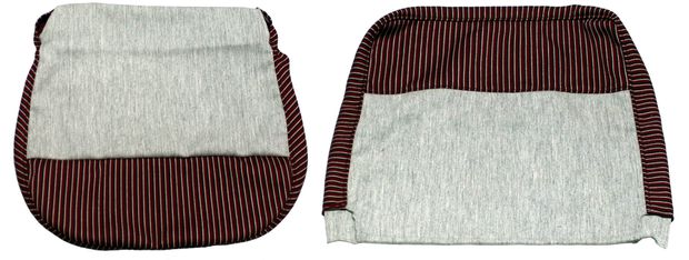 Cover Front seat 444 51-55 red/grey in the group Volvo / PV/Duett / Interior / Upholstery 444 / Upholstery 444 code 107- 1955 at VP Autoparts AB (94951-53)