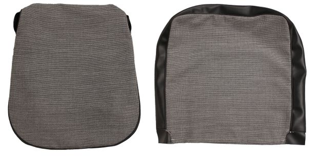 Cover Front seat 445 57-58 grey/blac in the group Volvo / PV/Duett / Interior / Upholstery 445 / Upholstery 445 code 206-134 1957-58 at VP Autoparts AB (97224-25)