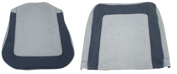 Cover Front seat 444LS 1957 grey/blue in the group Volvo / PV/Duett / Interior / Upholstery 444 / Upholstery 444 code 3-120 1957 at VP Autoparts AB (97238-39)