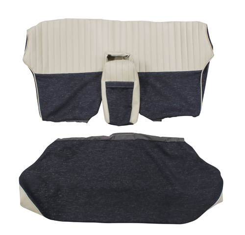 Cover Rear seat 120 4d 59-60 blue/silver in the group Volvo / Amazon / Interior / Upholstery 120/130 / Upholstery Amazon code 12-110 1959-60 at VP Autoparts AB (98100-01)