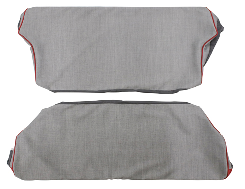 Cover Rear seat 544 58-60 red/grey Alt.2 in the group Volvo / PV/Duett / Interior / Upholstery 544 / Upholstery 544 code 21-140 1958-60 at VP Autoparts AB (98779-80)