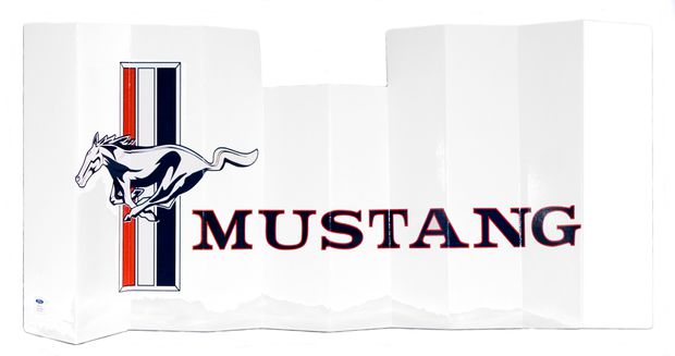 Sunshade MUSTANG logo in the group Ford/Mercury / Ford Mustang 65-73 / Accessories/sound / Accessories at VP Autoparts AB (ACC-700-MUSTANG)