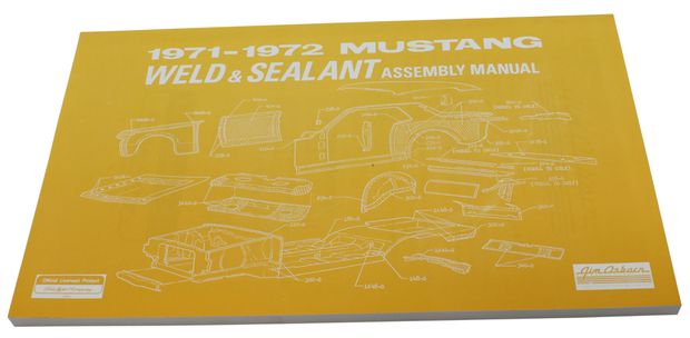 Workshop manual Weld/seal Mustang 71-72 in the group 14 at VP Autoparts AB (AM0039)