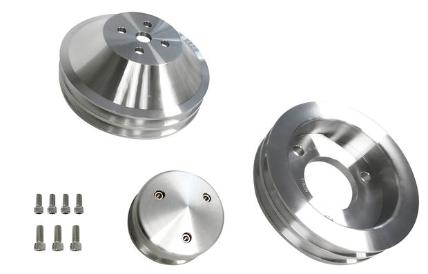Billet pull. kit 2-gr. Ford67-70 BB noAC in the group Ford/Mercury / Ford Mustang 65-73 / Cooling system / Fan, fan shroud Mustang 65-73 at VP Autoparts AB (B-F142)