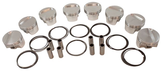 Piston kit cast Ford 289/302 64-92 flat in the group Ford/Mercury / Engines Ford/Mercury / Ford 302 / Crankshaft Ford 302 at VP Autoparts AB (BF6001-030)