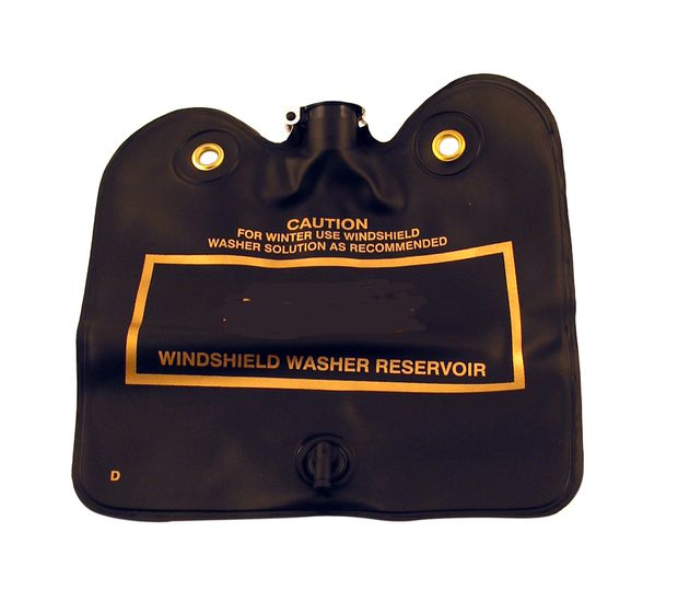 Washer bag 67 (late 66) w. FORD logo in the group Ford/Mercury / Ford Mustang 65-73 / Electrical components/lights / Windscreen wiper/washer / Window washer Mustang 65-73 at VP Autoparts AB (C1AZ-17618-D)