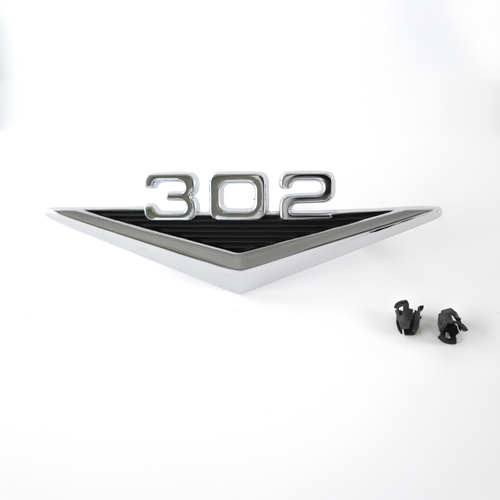 Emblem 302 Fender 65-66 in the group Ford/Mercury / Ford Mustang 65-73 / Body / Emblem / Emblem Mustang 65-66 at VP Autoparts AB (C3OZ-16228-302)