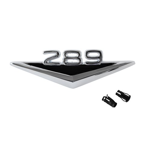 Emblem 289 Fender 65-66 in the group Ford/Mercury / Ford Mustang 65-73 / Body / Emblem / Emblem Mustang 65-66 at VP Autoparts AB (C3OZ-16228-B)