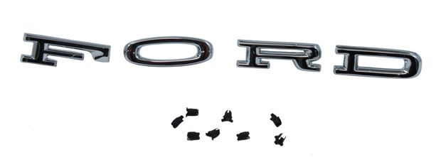 Letter kit Hood FORD 65-66 in the group Ford/Mercury / Ford Mustang 65-73 / Body / Emblem / Emblem Mustang 65-66 at VP Autoparts AB (C4OZ-6240282A-D)