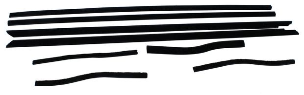 Beltline kit 64-65 CP/CV (Early) in the group Ford/Mercury / Ford Mustang 65-73 / Body / Rubber/weather stripping / Weatherstrip & channels Mustang 65-66 at VP Autoparts AB (C4ZZ-6521458)