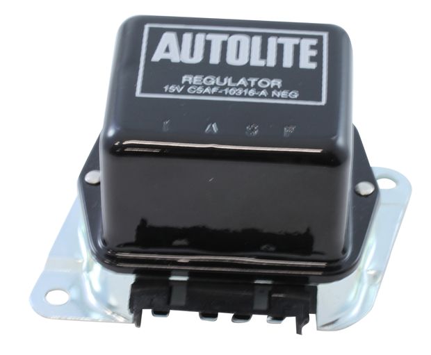 Voltage reg.65-67  Autolite in the group Ford/Mercury / Ford Mustang 65-73 / Electrical components/lights / Starter/alternator / Alternator/relay Mustang 65-73 at VP Autoparts AB (C5AF-10316-B)