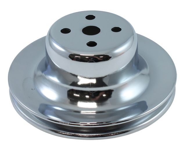 Pulley water pump 289 1groove chrome in the group Ford/Mercury / Ford Mustang 65-73 / Cooling system / Fan, fan shroud Mustang 65-73 at VP Autoparts AB (C5AZ-8509-1C)