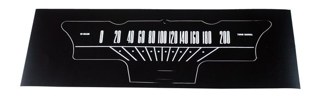 Decal Speedometer 64-65 KM in the group Ford/Mercury / Ford Mustang 65-73 / Stripe kits/decals / Decals / Speedometer overlays at VP Autoparts AB (C5DF-17265-KM)