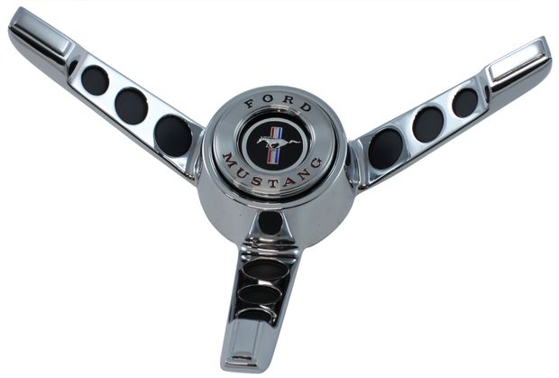 Horn button 65-66 STD (w.alt) in the group Ford/Mercury / Ford Mustang 65-73 / Steering/suspension / Steering wheel column / Steering wheel components 65-73 at VP Autoparts AB (C5ZZ-13A805-B)